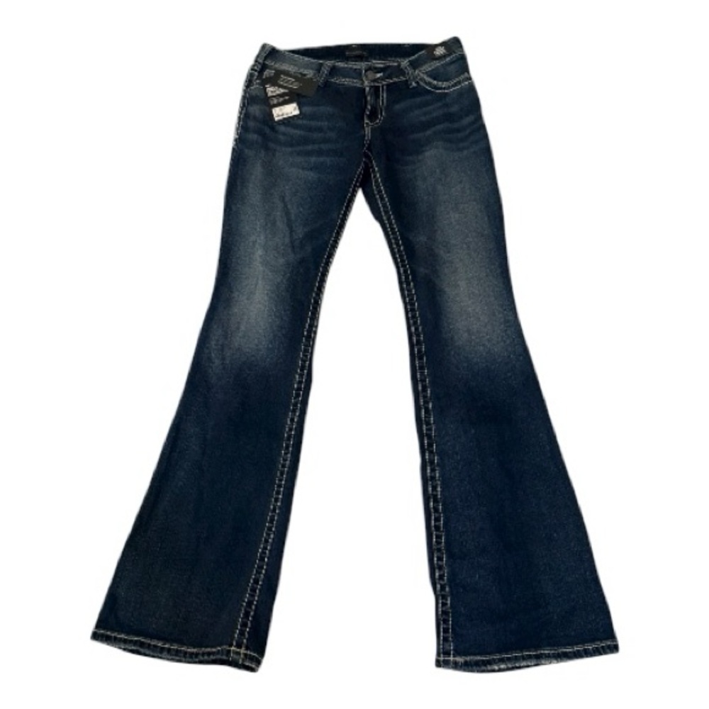 NWT Silver Jeans Co Suki Curvy Bootcut Jeans 30/34 Long Inseam Mid Rise